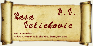 Maša Veličković vizit kartica